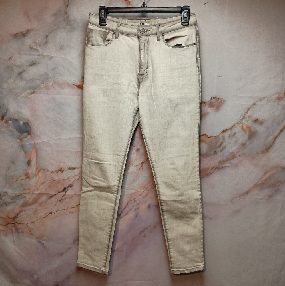 BDG White High Rise‎ Denim Pants